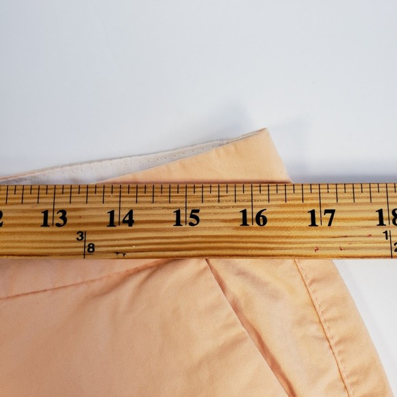 Old Navy Womens Size 8 Orange Chino Mid Rise Shorts Pockets Cotton Stretch - Picture 6 of 10